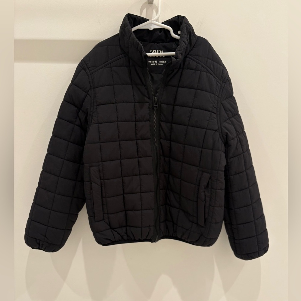 ZARA - Kids Black Quilted Jacket